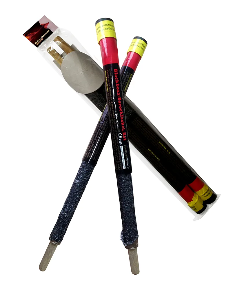 Barockfackel, Rot (2er Pack)