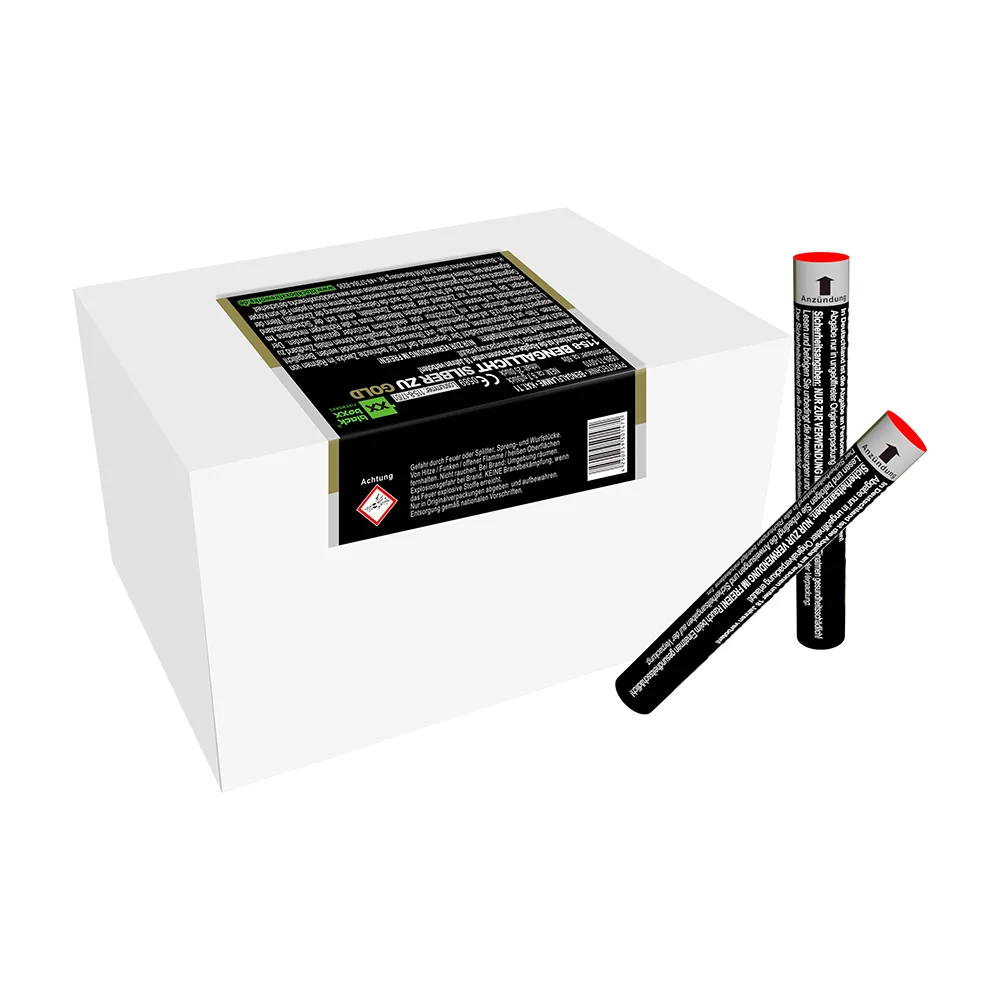 Bengallicht Silber zu Gold, 25er Pack