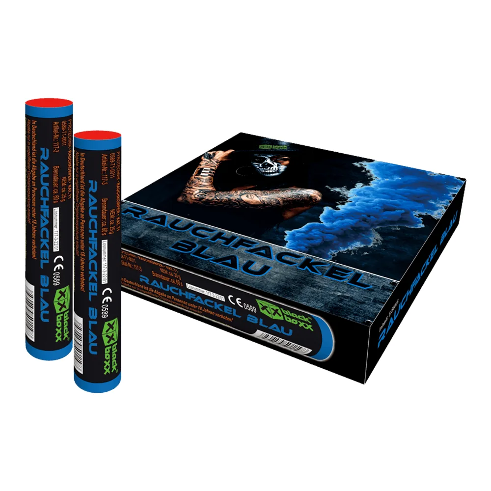 Rauchfackel Blau, 5er Pack
