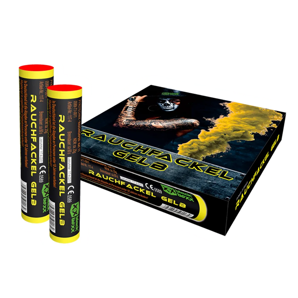 Rauchfackel Gelb, 5er Pack