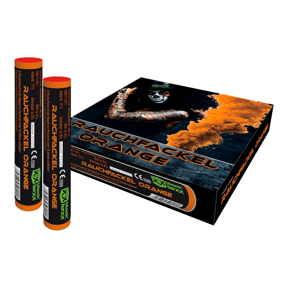 Rauchfackel Orange, 5er Pack