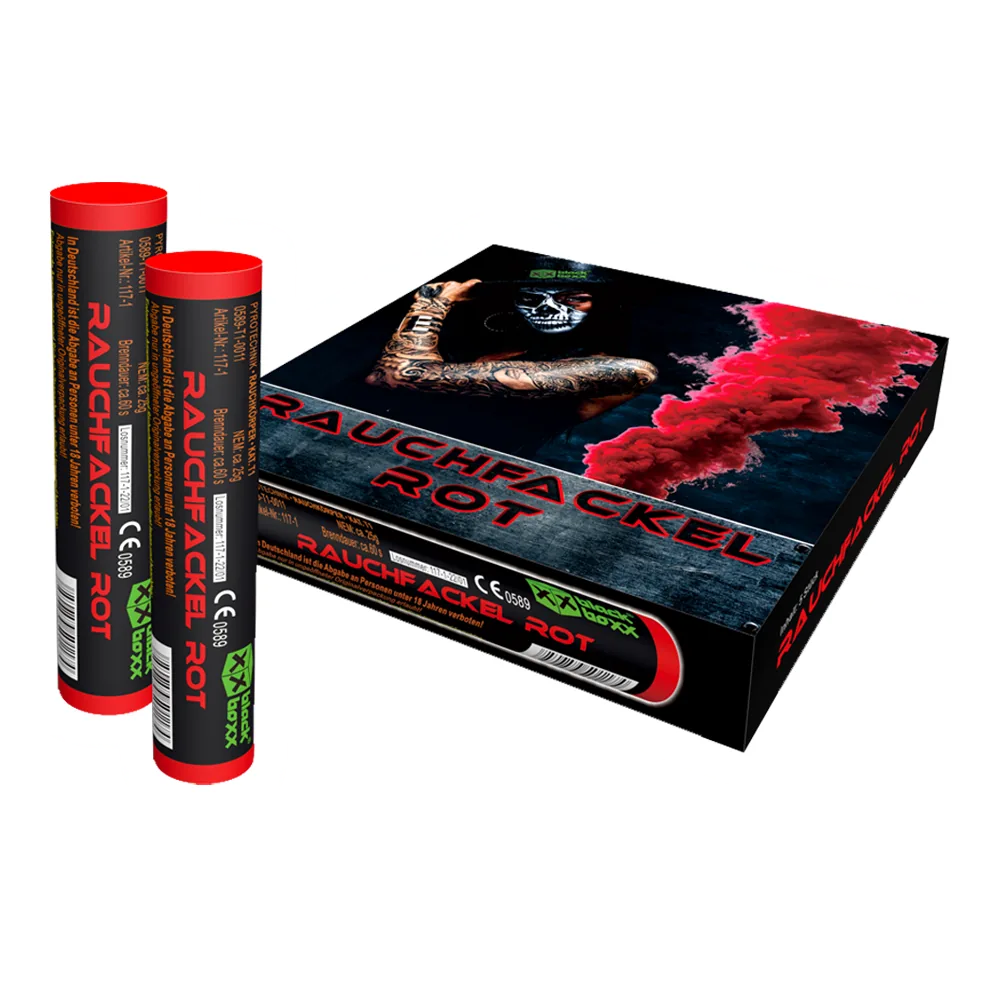 Rauchfackel Rot, 5er Pack