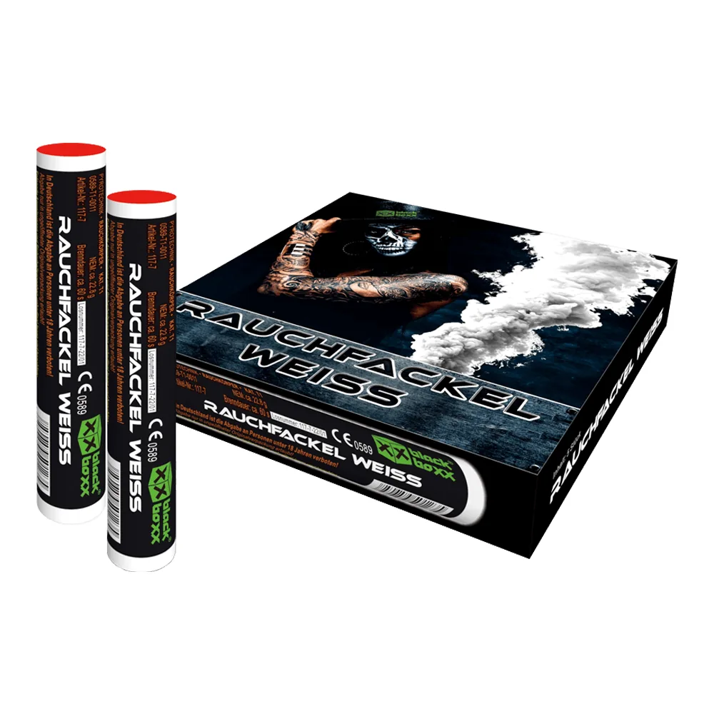 Rauchfackel Weiß, 5er Pack