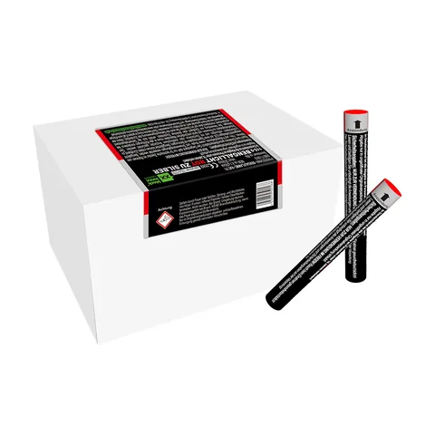 Bengallicht Rot zu Silber, 25er Pack
