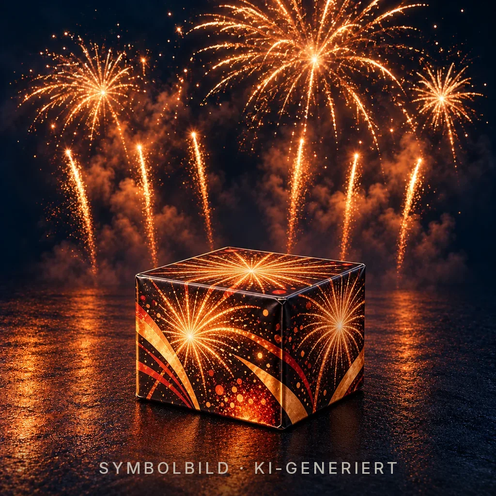 Symbolbild Batterie / Verbundfeuerwerk (KI-generiert), nicht der Artikel selbst