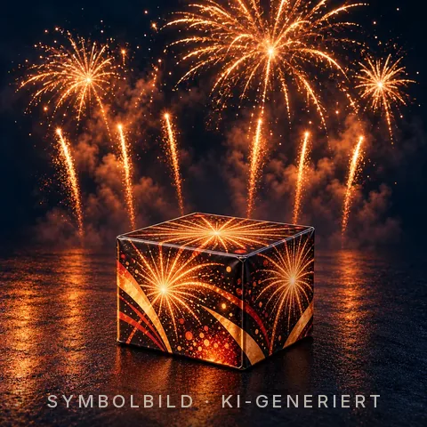 Symbolbild Batterie / Verbundfeuerwerk (KI-generiert), nicht der Artikel selbst